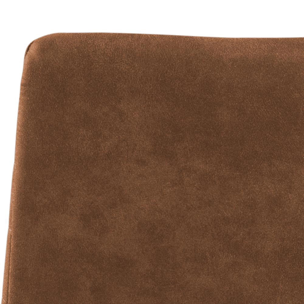 Khloe Bar Stool with Footrest Brown Backrest Detail