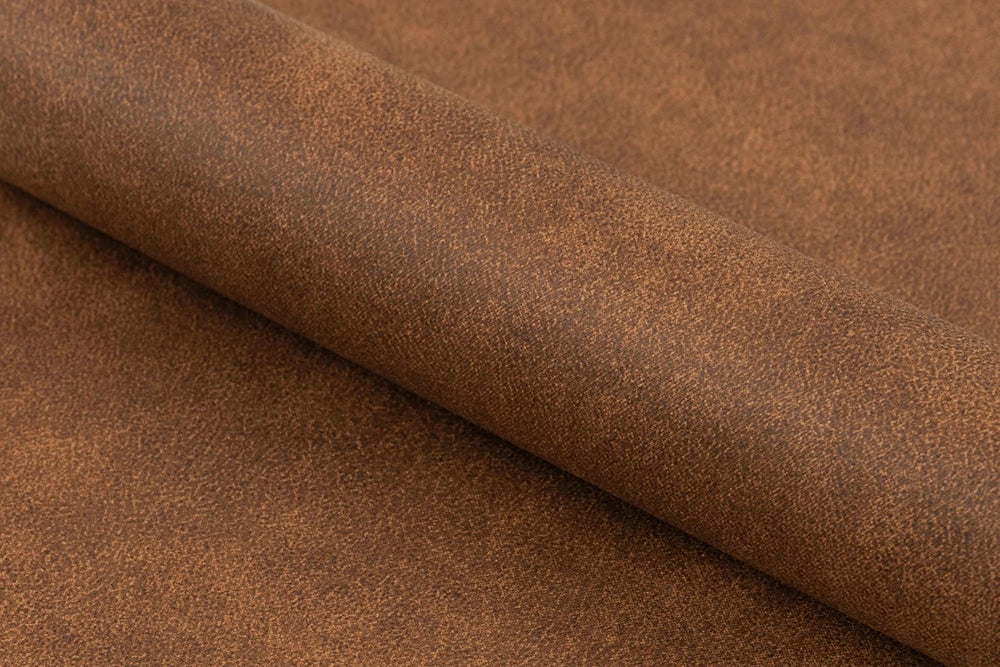 Khloe Bar Stool with Footrest Brown Fabric Detail