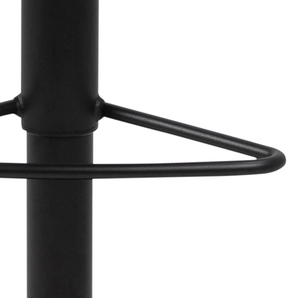 Khloe Bar Stool with Footrest Brown Footrest Detail