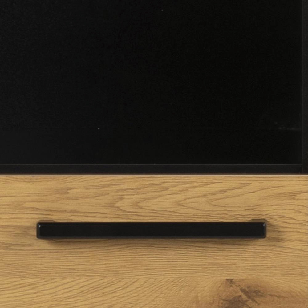 Kiara Display Cabinet Matte Oak Handle Detail