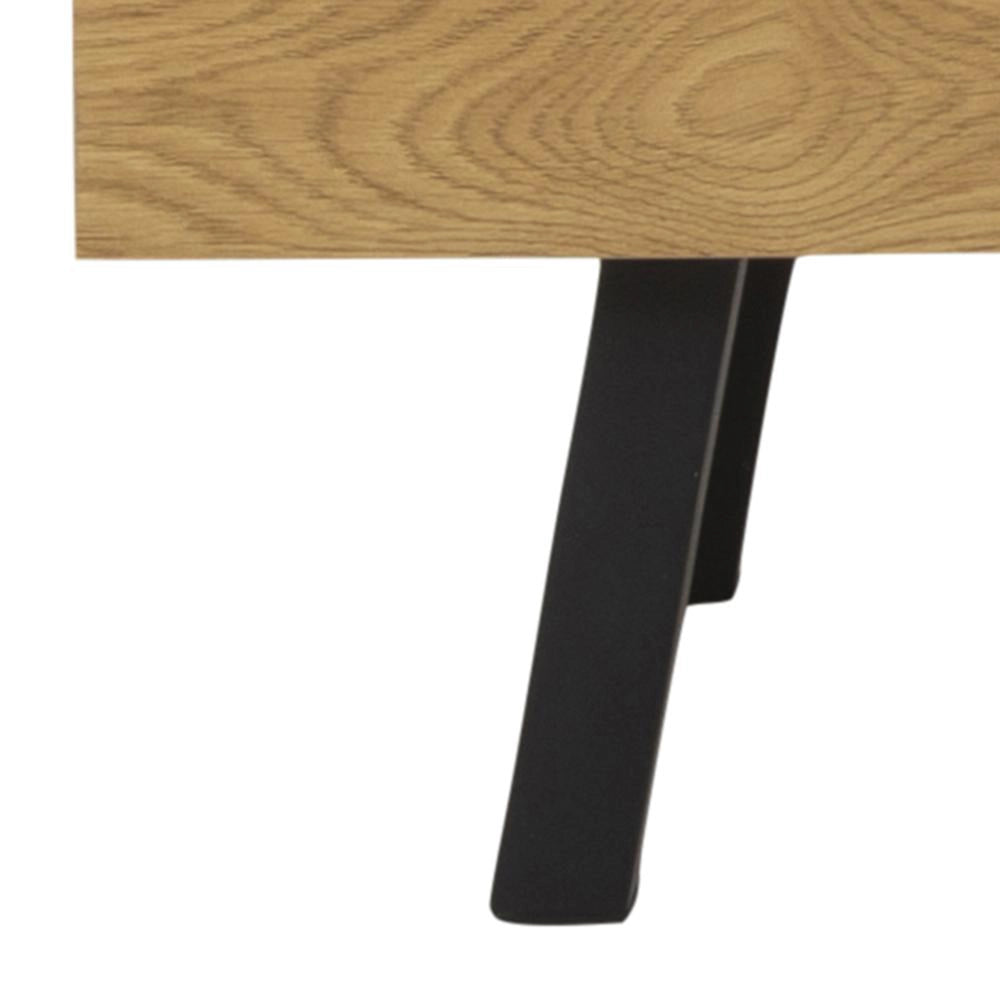 Kiara Display Cabinet Matte Oak Leg Detail