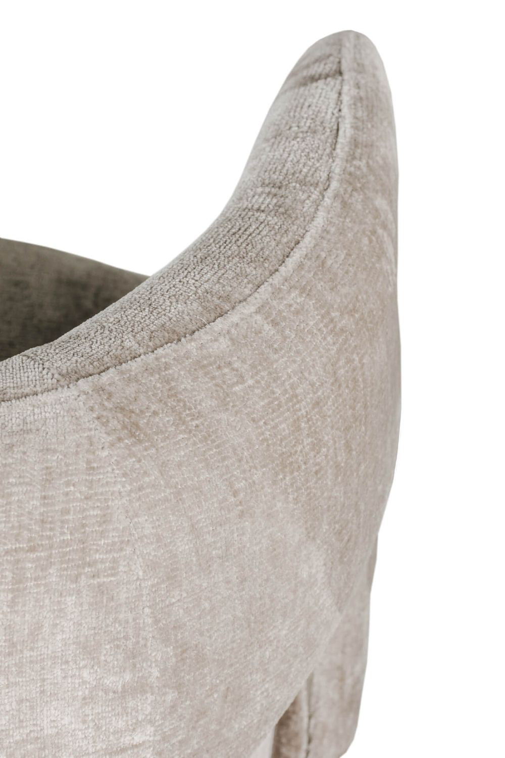 Kinsley Swivel Accent Chair Mink Backrest Detail