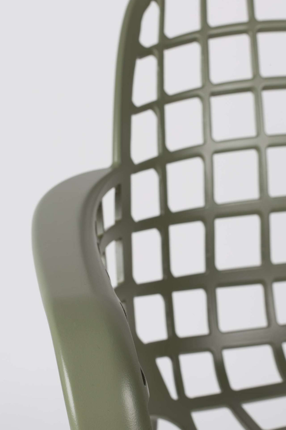 Kyler Outdoor Armchair Green Armrest Detail