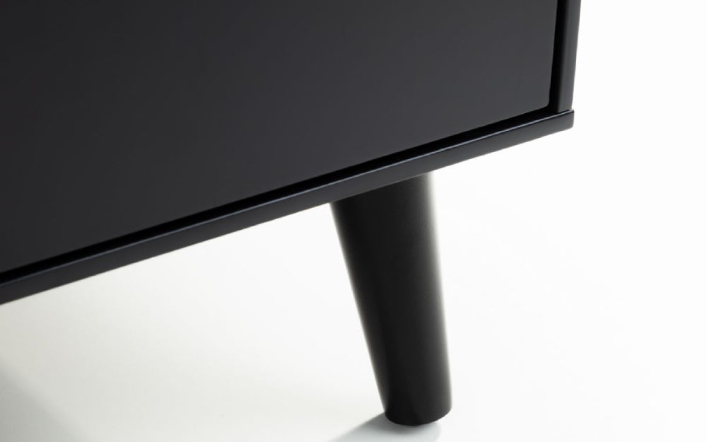 Lexi 2 Drawer Bedside Table Anthracite Leg Detail