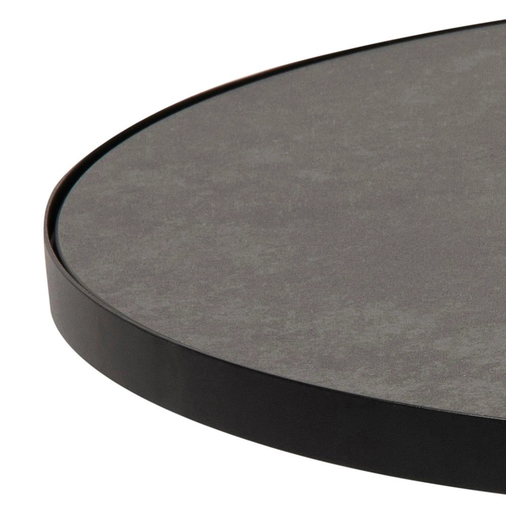 Lola Round Coffee Table Black Top Detail 2