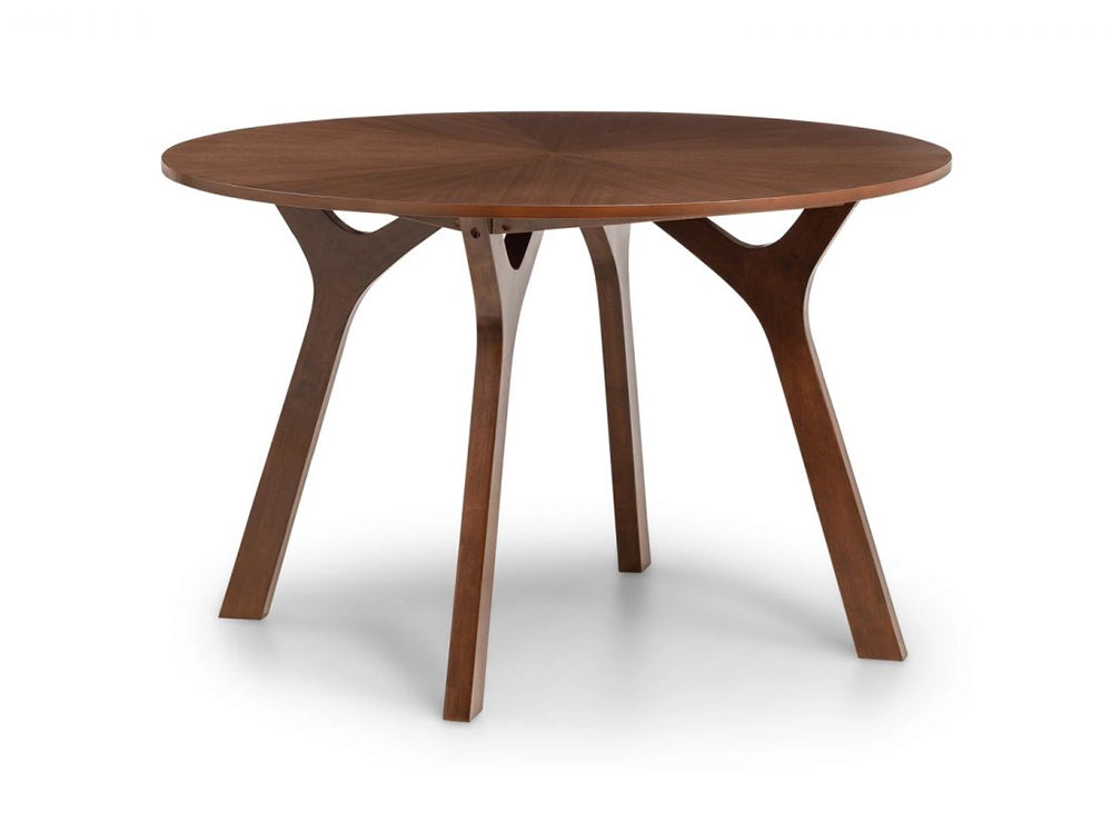 Lux Round Dining Table Walnut