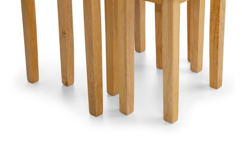 Lyon Nest Of Tables Light Oak Leg Detail
