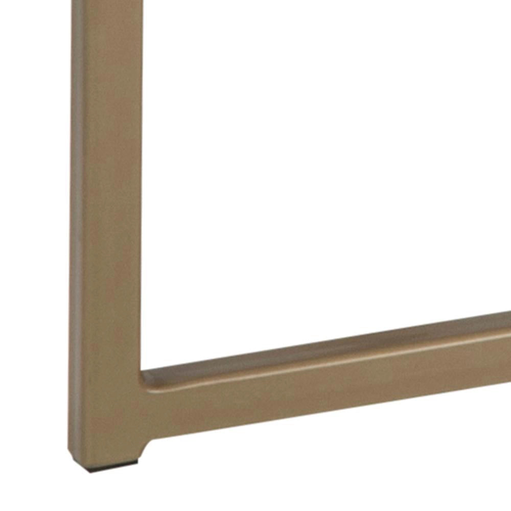 Lysa Rectangular Coffee Table Marble Brass