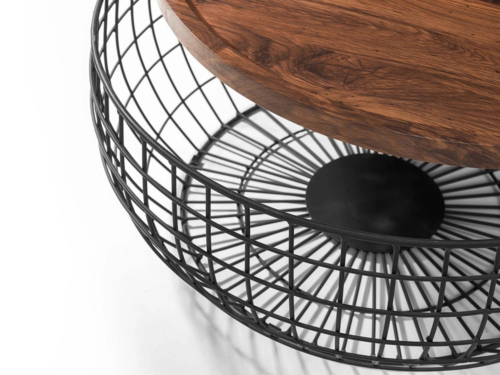 Marcus Storage Coffee Table Open Detail