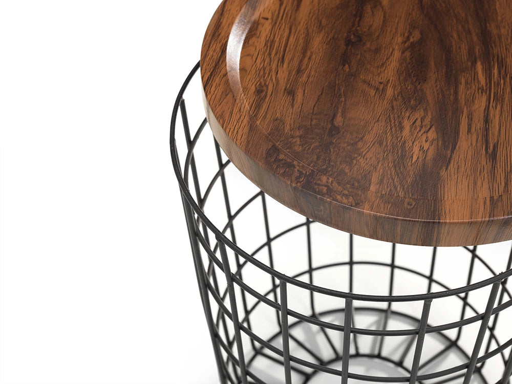 Marcus Storage Lamp Table Open Detail