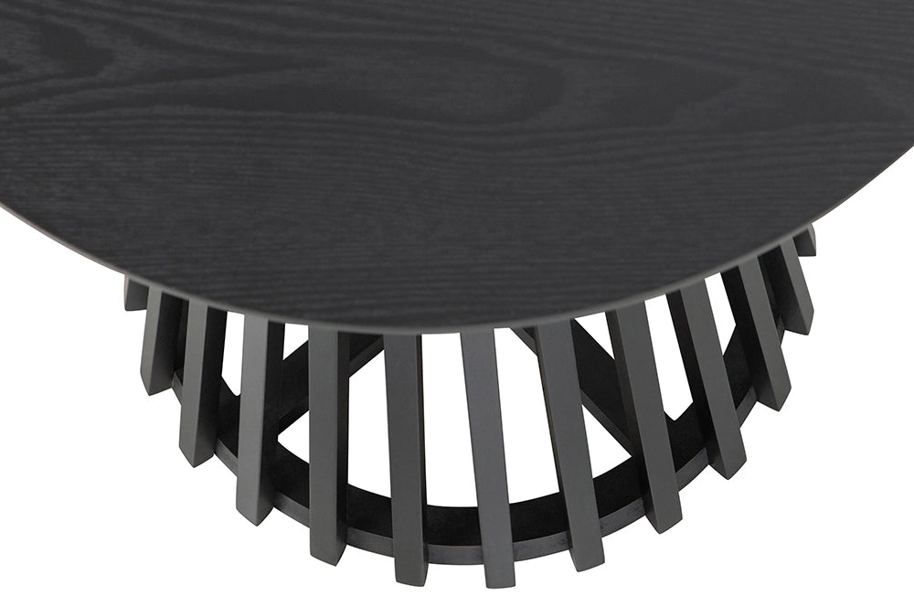 Mario High Side Table Black Close Up Detail