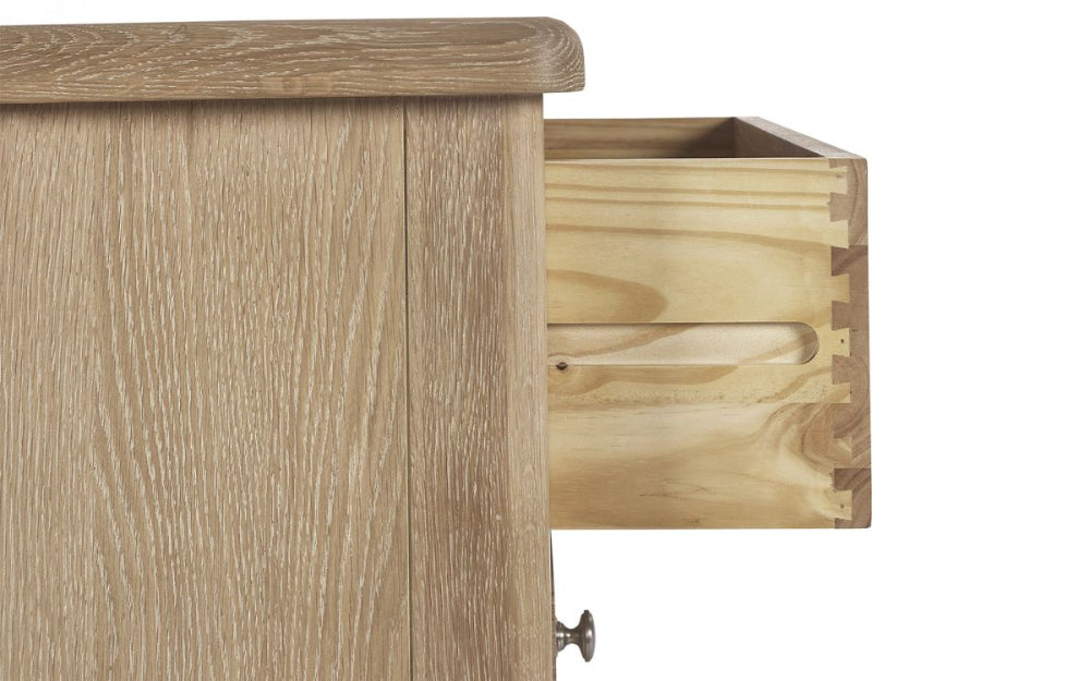 Marissa 6 Drawer Wide Chest Open Drawer Detail