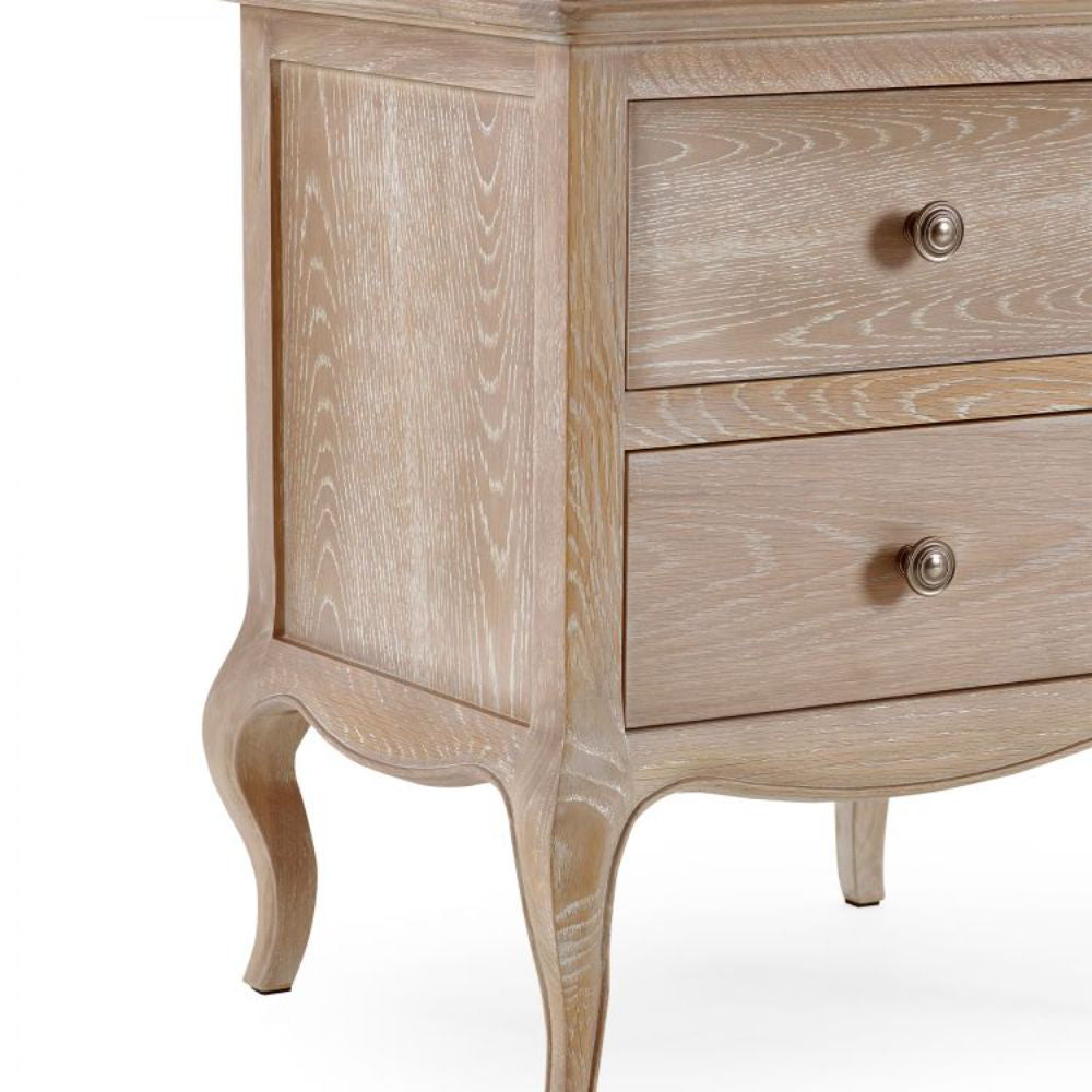 Marseille 2-Drawer Bedside Table Handle Detail