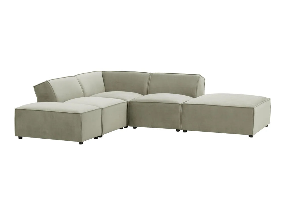 Max Corner Sofa - Silver