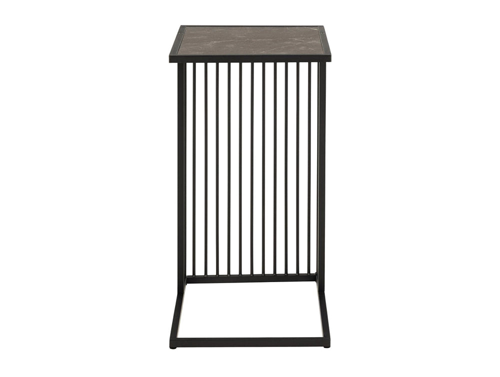 Melanie Side Table Black Marble 2