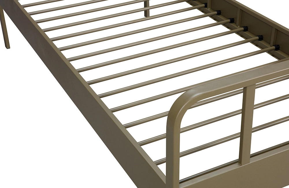 Mews Metal Bed Frame Army Green 6 Close Up Detail