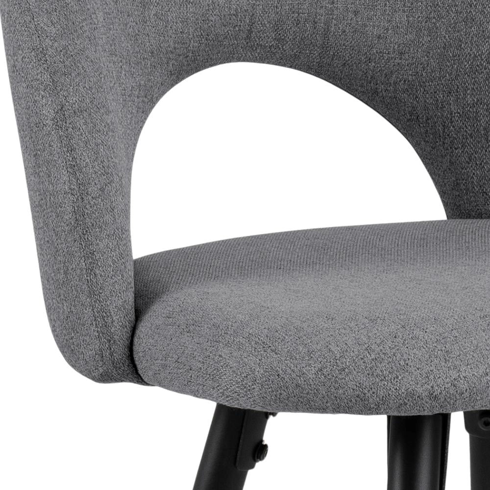Mia Bar Stool Grey Seat Detail Front