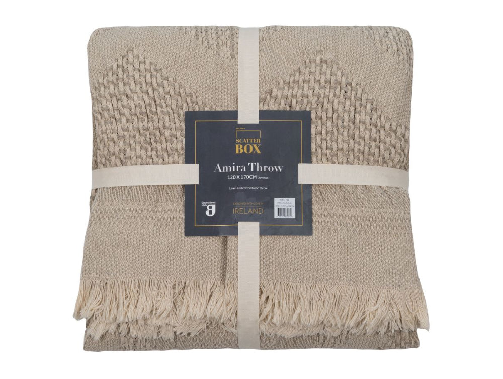 Mira Knitted Throw Natural