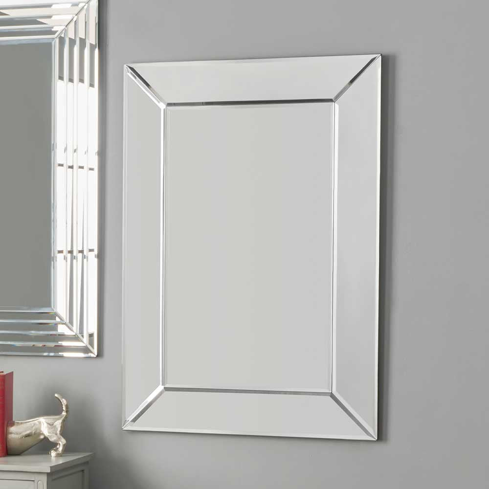 Mirror Frameless Rectangular Attached in the Wall