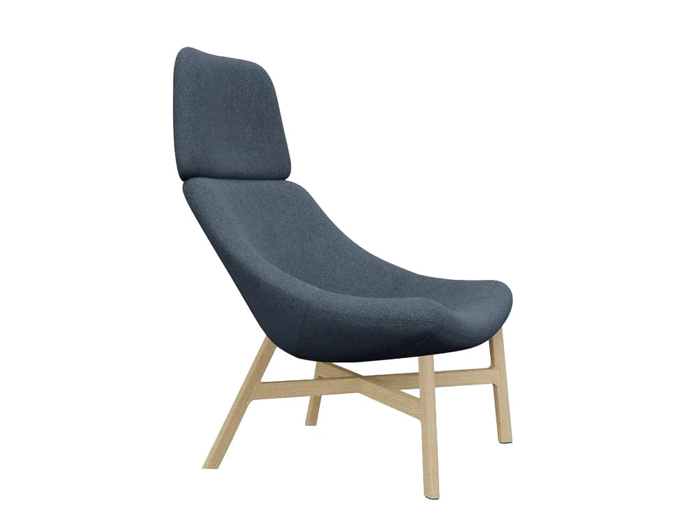 Mishell Xl Armchair Wooden Legs