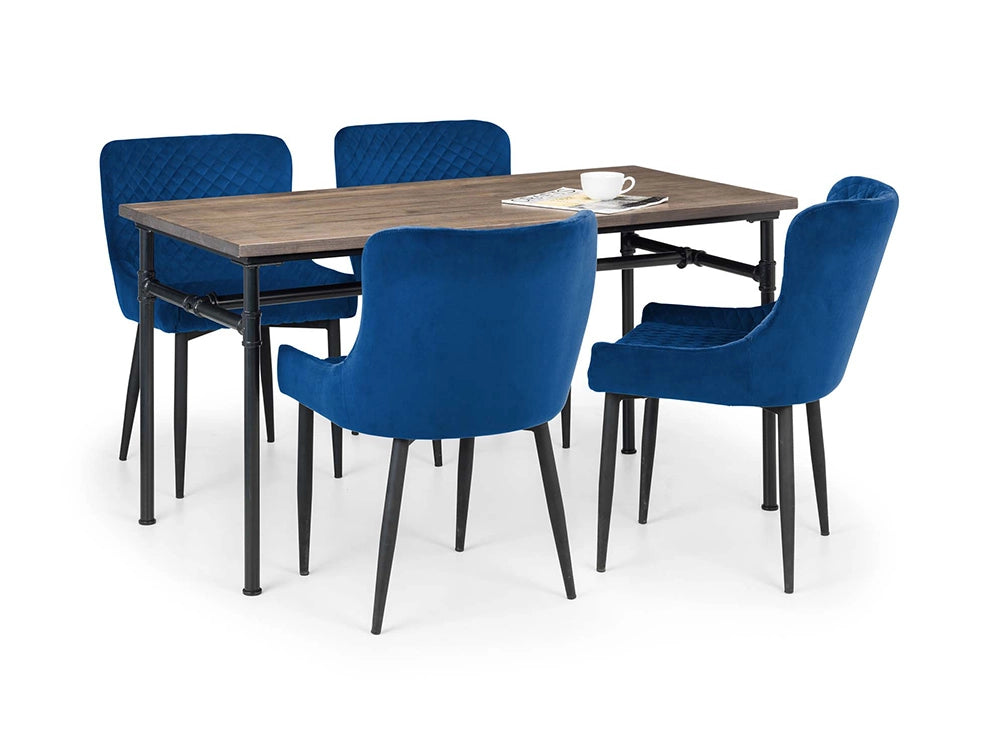 Naeve Industrial Dining Table with Chairs 3