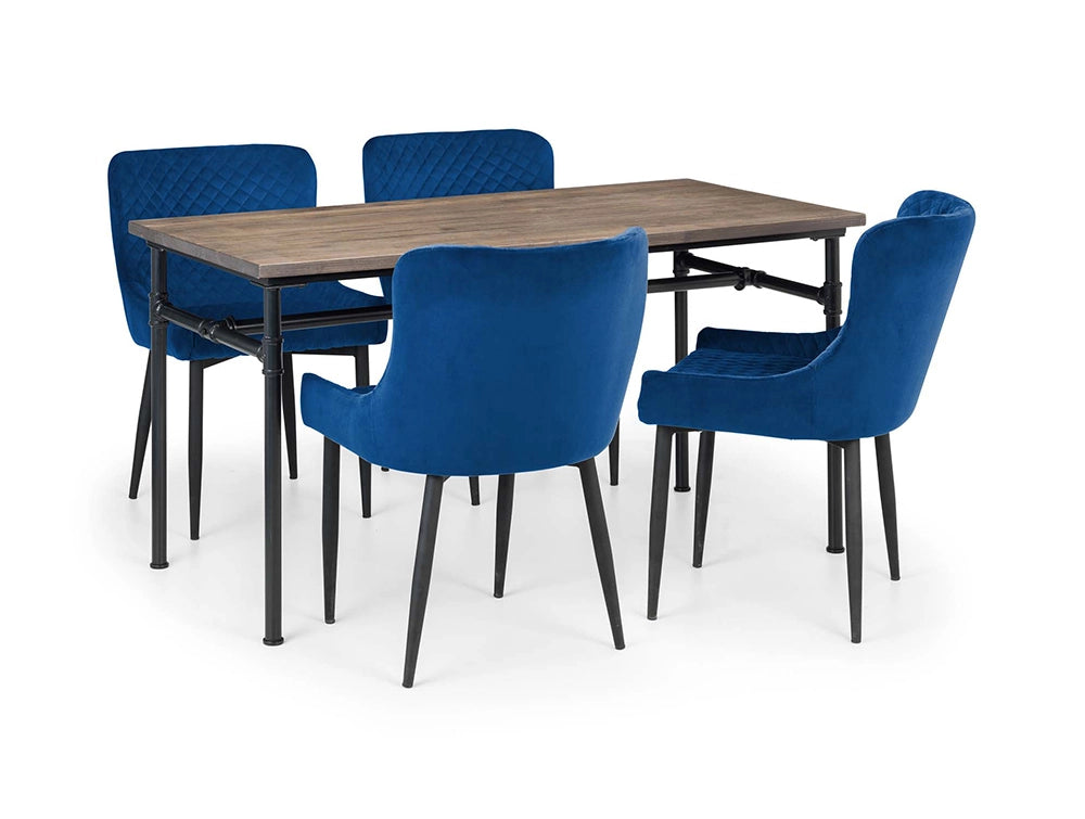 Naeve Industrial Dining Table with Chairs 4