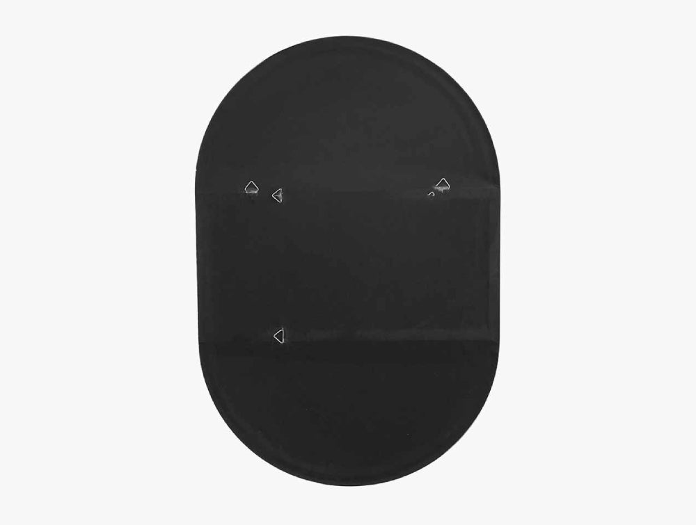 Naples Brushed Silver Metal Slim Frame Oval Wall Mirror 3