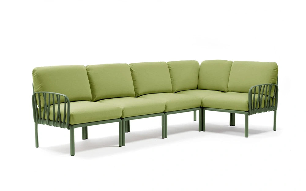 Nardi Komodo Outdoor Seating Set Green - Avocado Green Sunbrella