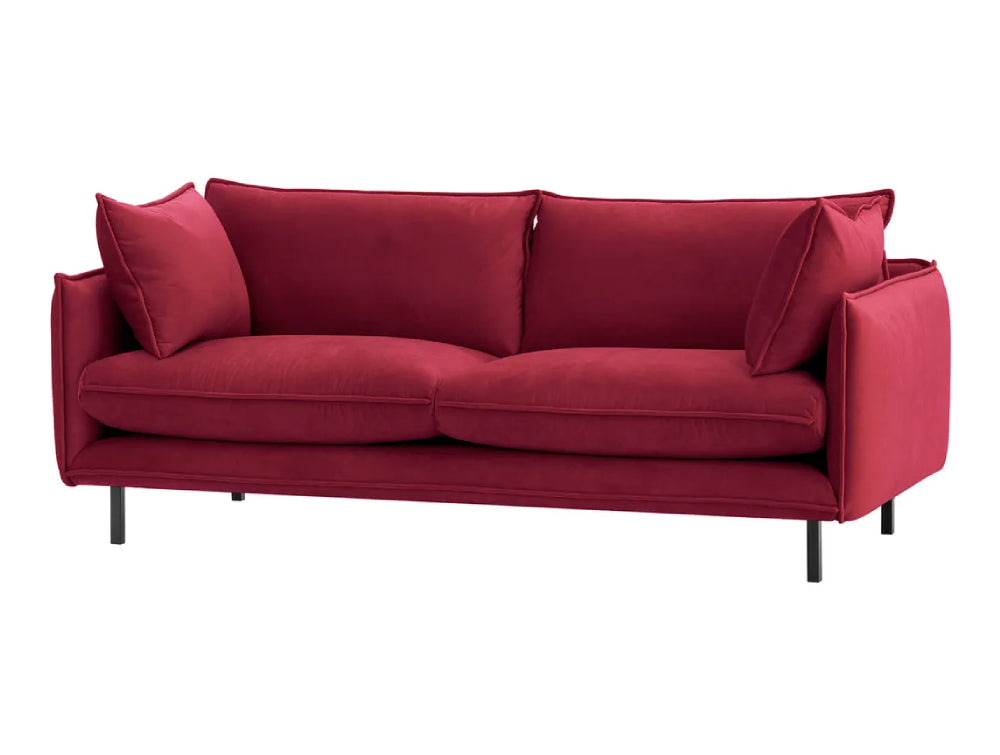 Noah 3 Seater Sofa - Dark Red