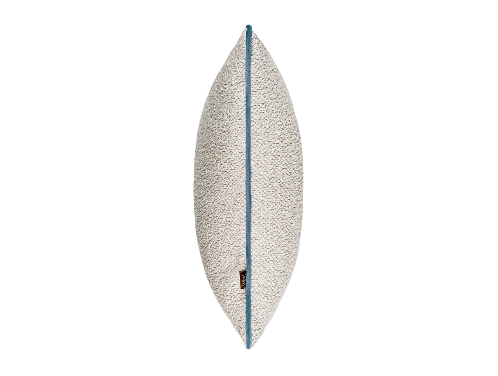 Oasis Large Upholstered Cushion Ecru Blue 2