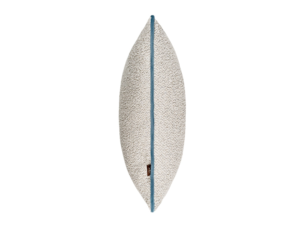 Oasis Medium Upholstered Cushion Ecru Blue 2