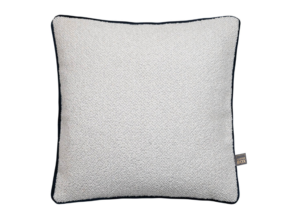 Oasis Medium Upholstered Cushion Ecru Navy