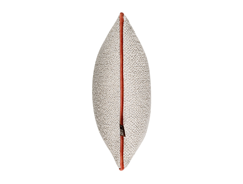 Oasis Small Upholstered Cushion Ecru Salmon 2