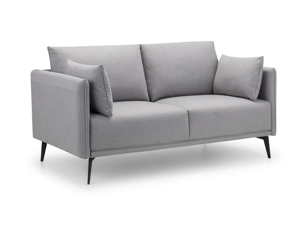 Ohio Fabric 2-Seater Chair Grey