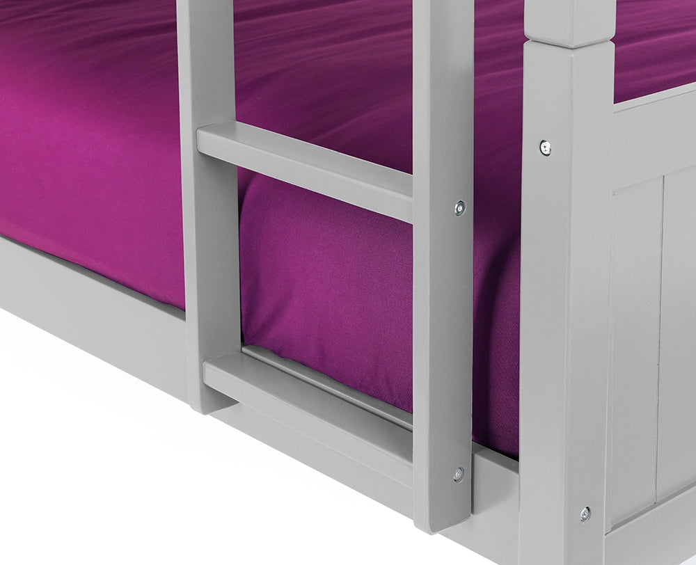Ottice Bunk Bed Dove Grey Ladder Detail