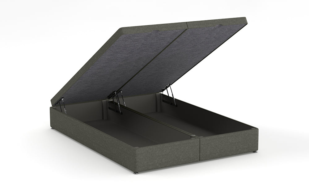 Ottoman Bed 4'6" Double with Full in Graceland Pewter