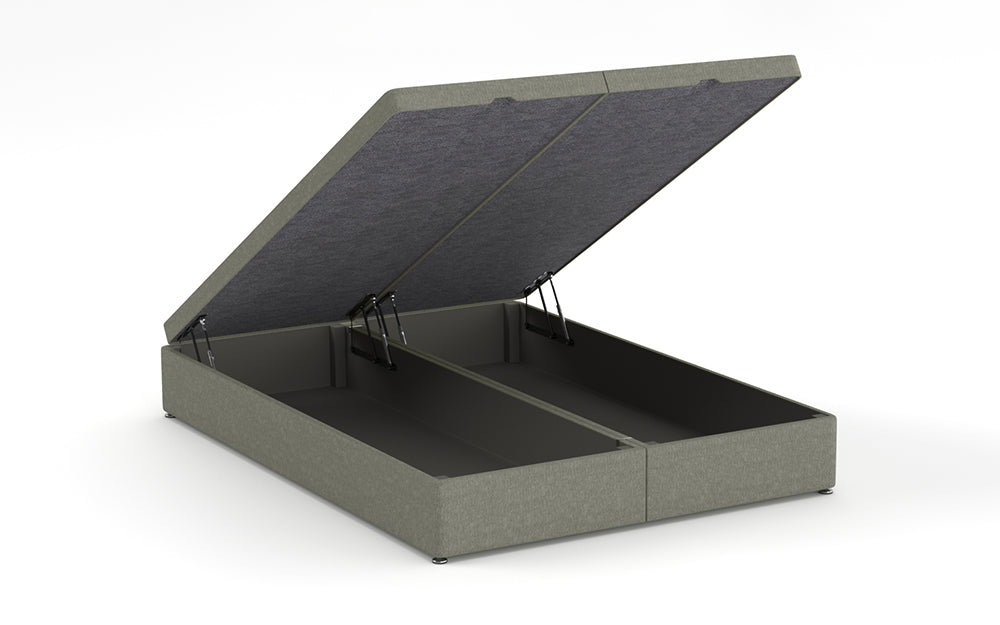 Ottoman Bed 4'6" Double with Full in Graceland Silver