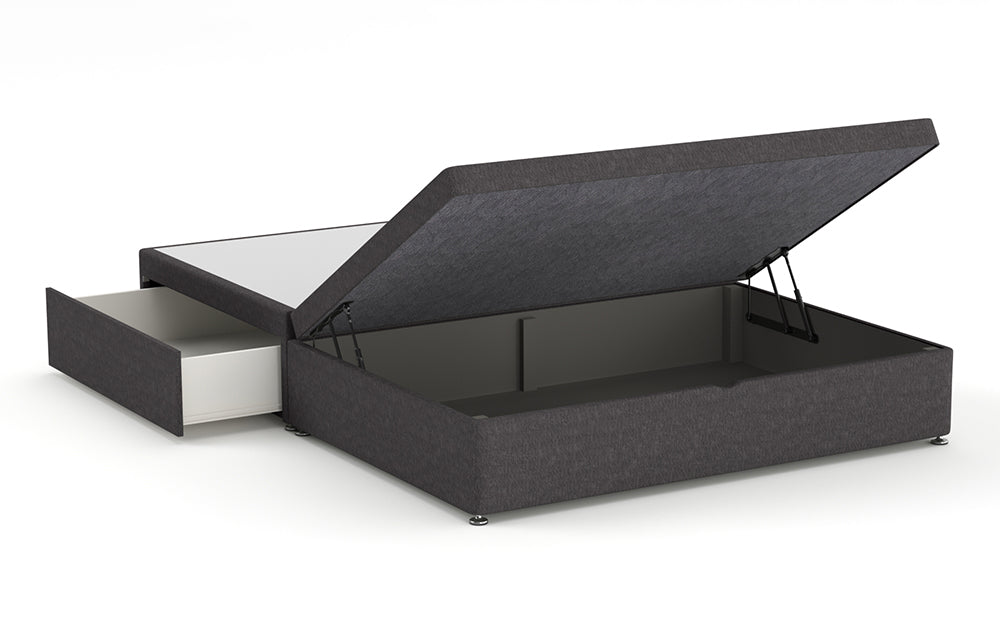 Ottoman Bed 4'6" Double with Half in Graceland Mauve