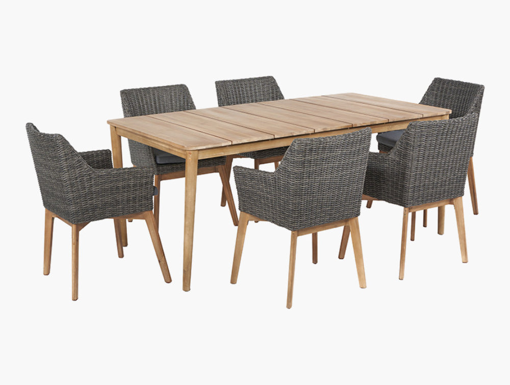 Paige 6 Seater Outdoor Dining Set 2