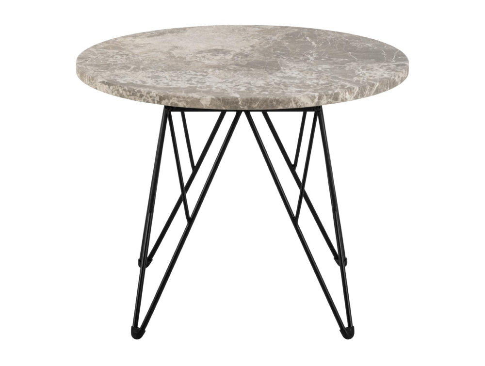 Penny Side Table Grey and Black 2