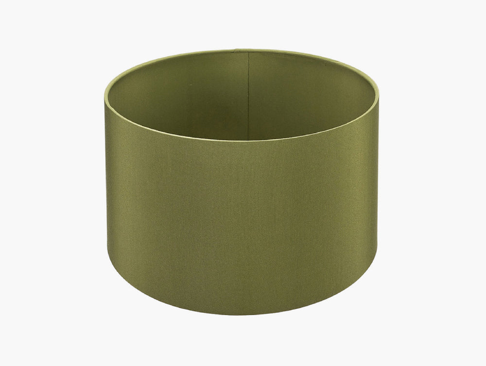 Poly Cotton Cylinder Drum Shade Sage 2