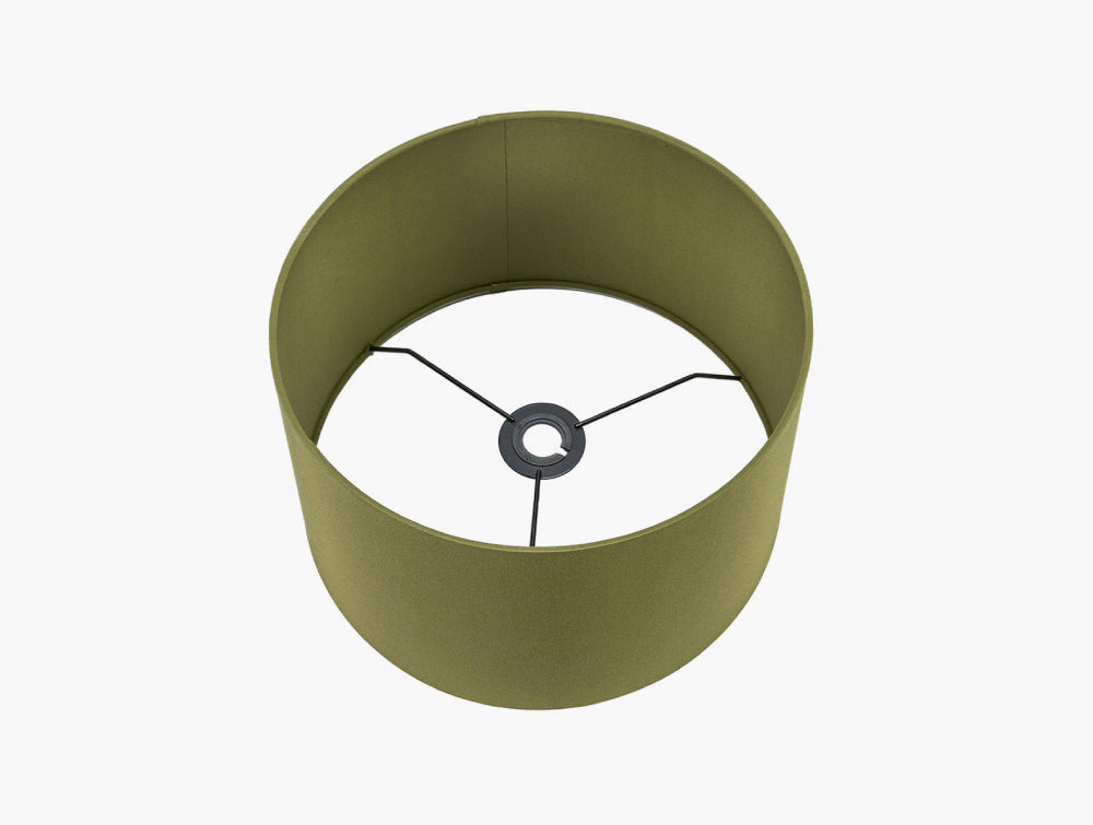 Poly Cotton Cylinder Drum Shade Sage 3
