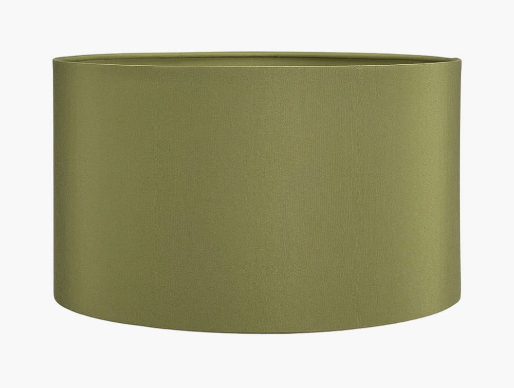 Poly Cotton Cylinder Drum Shade Sage