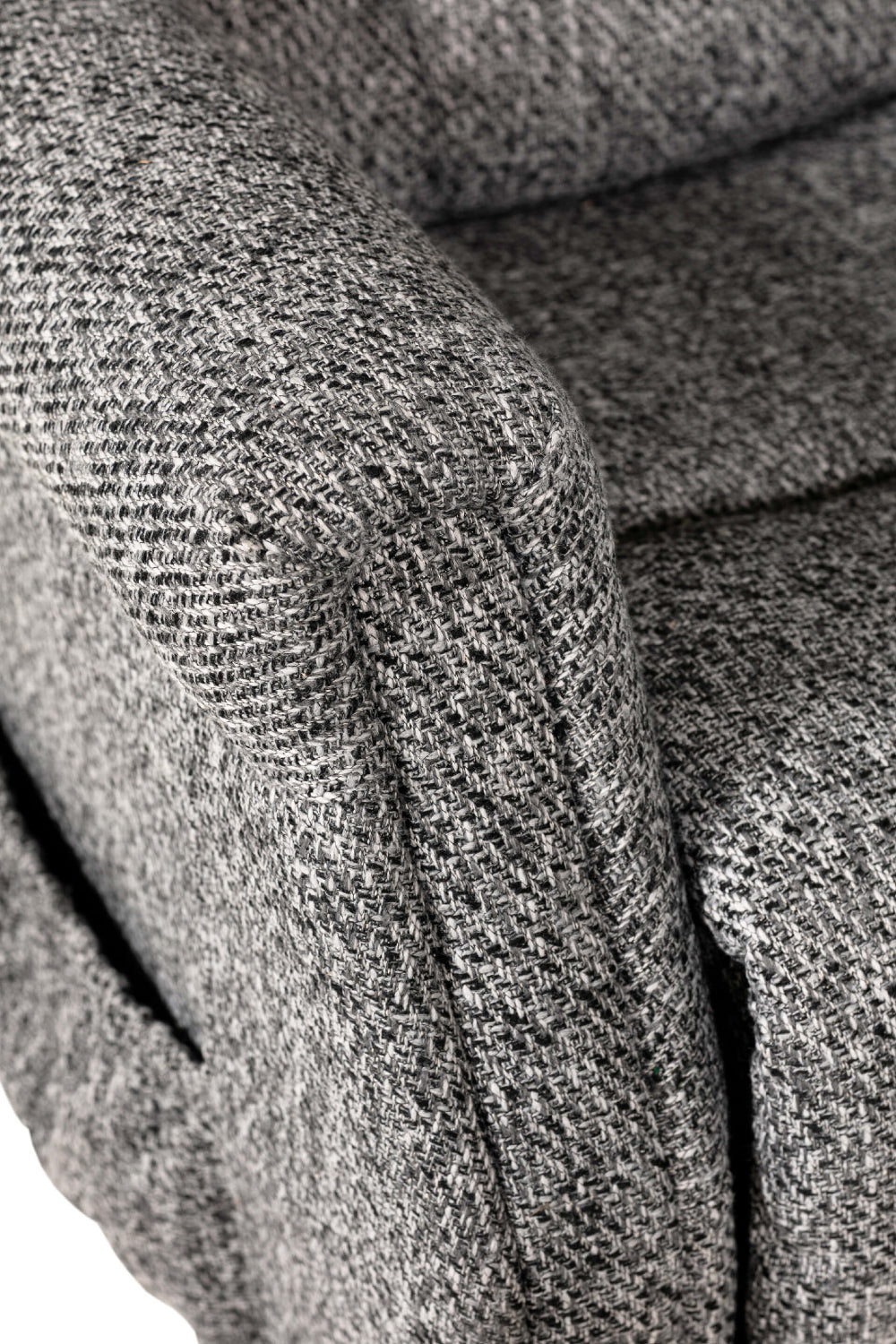 Priya Rise and Tilt Chair Dark Grey Armrest Detail 2