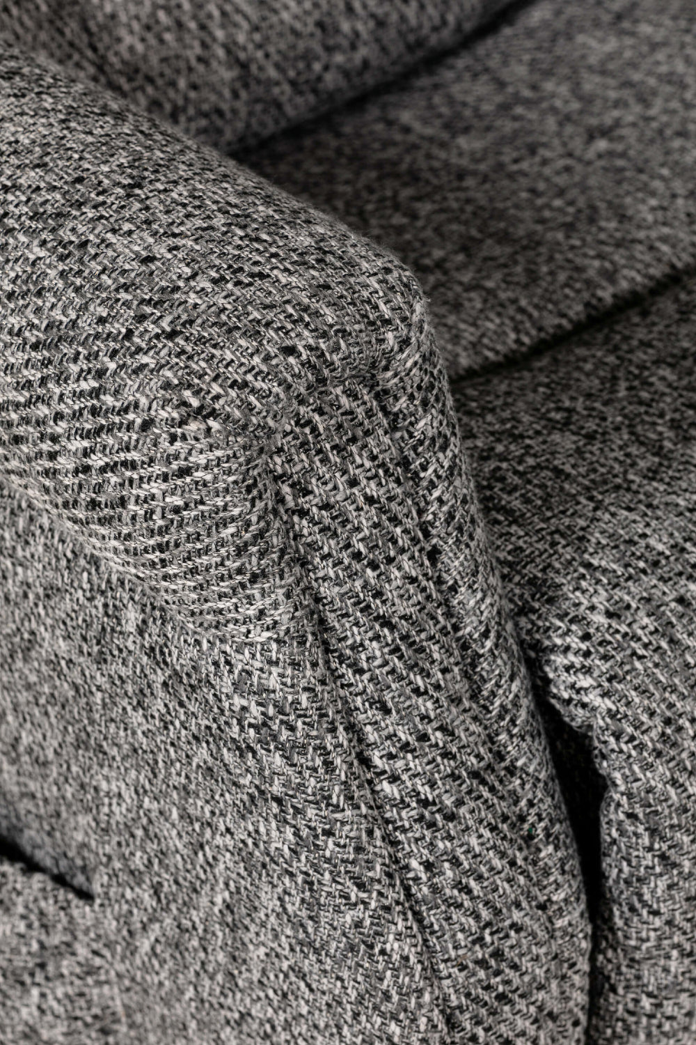 Priya Rise and Tilt Chair Dark Grey Armrest Detail