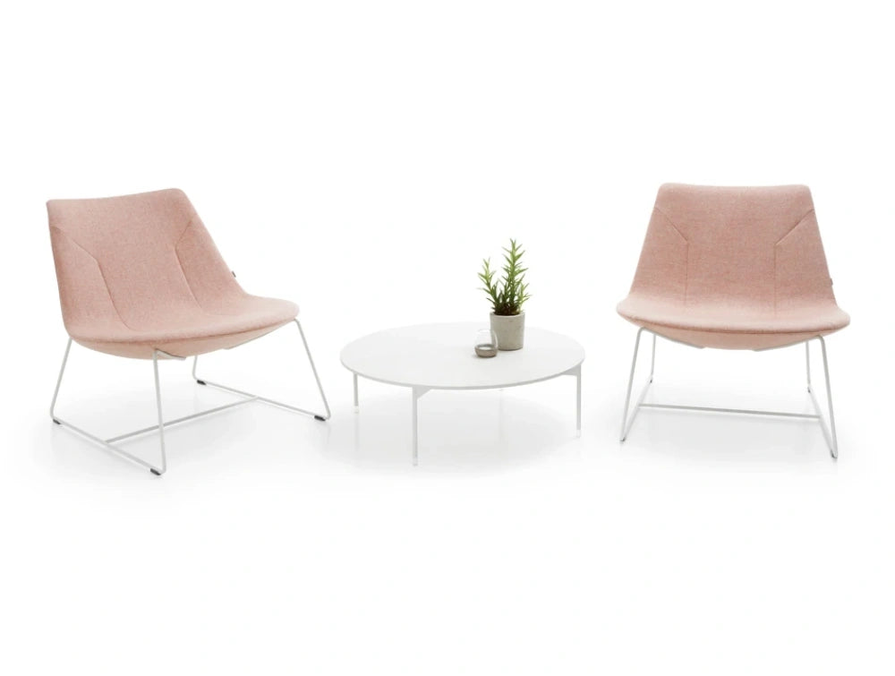 Profim Chic A20V3 Soft Seating Lounge Chair with Round Coffee Table