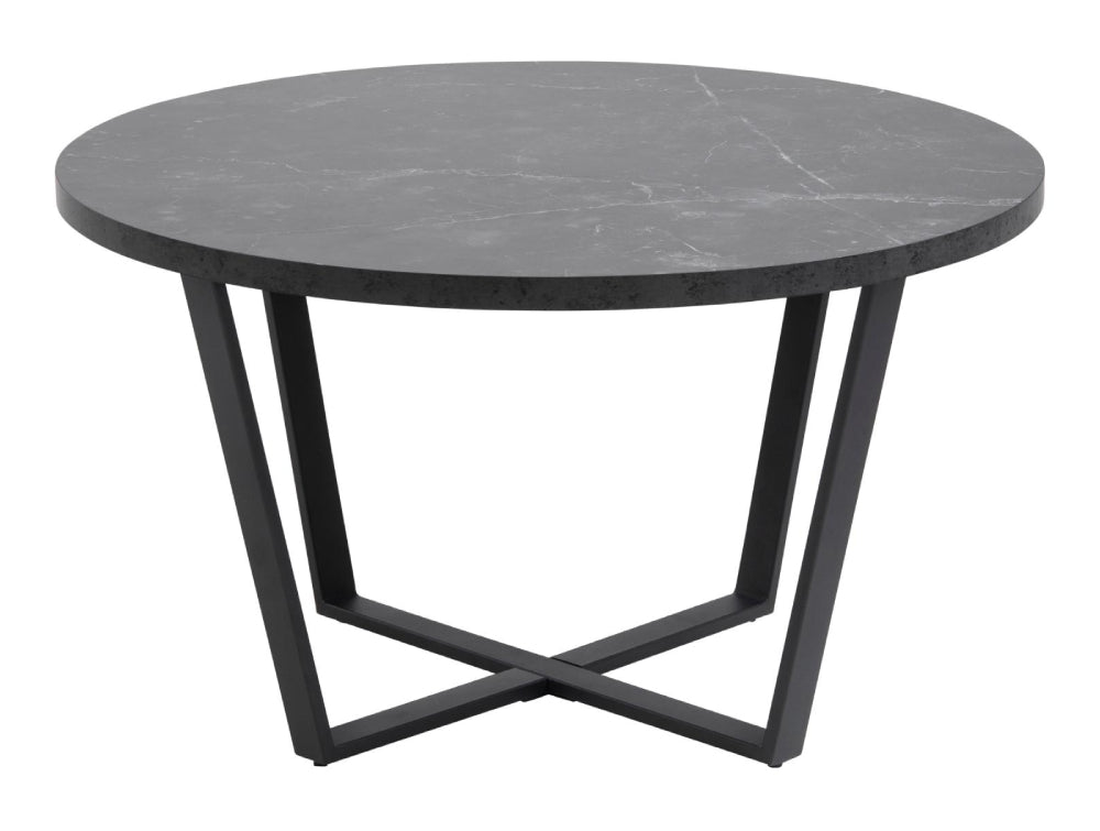 Ramble Round Coffee Table Matte Black 2