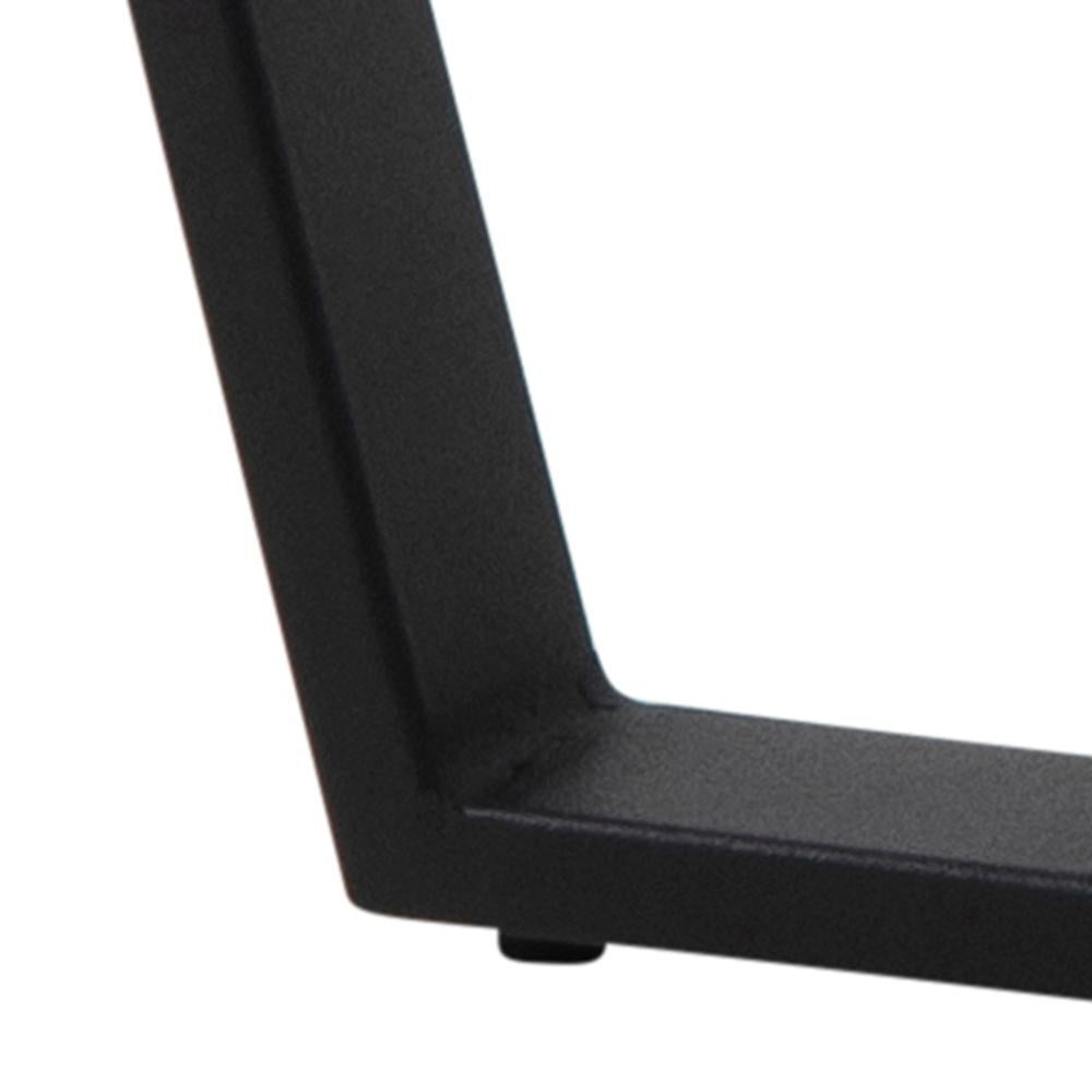 Ramble Round Coffee Table Matte Black Leg Corner Detail