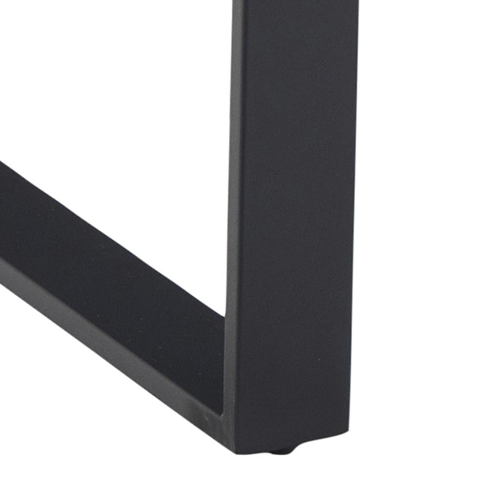 Ramble Rectangular Dining Table Rough Black Marble Base Detail