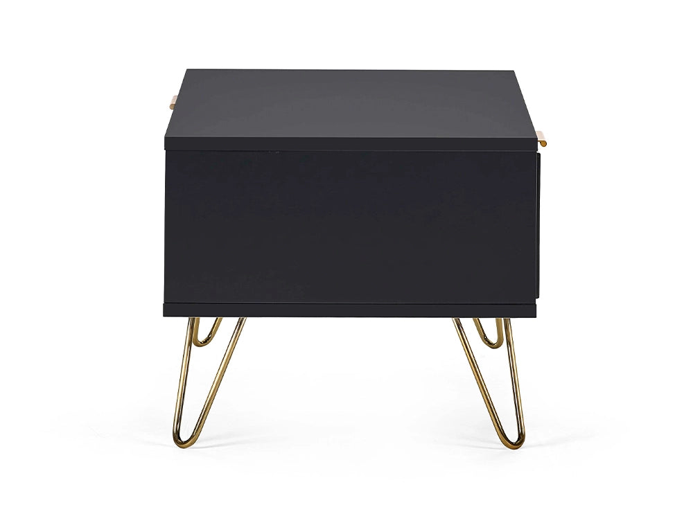 Range Coffee Table Matte Black Side Detail